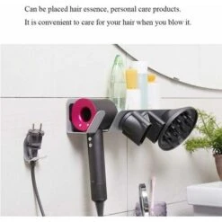 Support Mural Pour Sèche-cheveux Dyson Supersonic (argent Droit) -Wenko || Grohe || HOMCOM Soldes 100342147 5