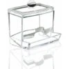 Distributeur Cotons-tiges Acryliques Support Coton-tige En Plastique Boite Coton-tige Transparent Boîte De Rangement Pour Coton Tige Bijoux Avec Couvercle, Adapté Aux Cotons-tiges, Disques De Coton - -Wenko || Grohe || HOMCOM Soldes 100343018 1
