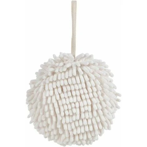 Essuie-Mains En Boule Empêchant La Croissance Bactérienne Respectueux De La Peau Essuyer Les Mains éponge Suspendue Super Absorbante Débarbouillettes - Blanc 3 Essuie-Mains En Boule Empêchant La Croissance Bactérienne Respectueux De La Peau Essuyer Les Mains éponge Suspendue Super Absorbante Débarbouillettes - Blanc