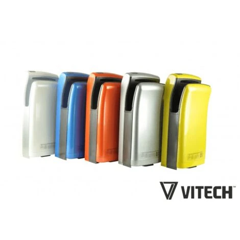 Sèche-mains Vitech Automatique à Double Jet D'air Gris 1800W Séchage Rapide 6 Sèche-mains Vitech Automatique à Double Jet D'air Gris 1800W Séchage Rapide – Image 4