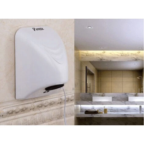 Sèche Mains Compact Vitech Automatique 14x21.5x16 Cm 800 W Infrarouge 4 Sèche Mains Compact Vitech Automatique 14x21.5x16 Cm 800 W Infrarouge – Image 2