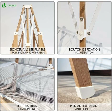 Séchoir à Linge Pliable Grande Capacite 6 Séchoir à Linge Pliable Grande Capacite – Image 4
