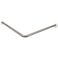 Tringle De Rideau De Douche D'angle Chrome 80x80x2,5 Cm RIDDER