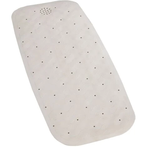 WENKO Tapis Baignoire Antidérapant Naturel, Tapis En Caoutchouc Pour Baignoire De Taille Standard, Caoutchouc, 37x90 Cm, Beige 3 WENKO Tapis Baignoire Antidérapant Naturel, Tapis En Caoutchouc Pour Baignoire De Taille Standard, Caoutchouc, 37x90 Cm, Beige
