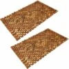 2x Tapis De Salle De Bain - Tapis De Sol Antidérapant En Bois D'acacia - 80x50cm -Wenko || Grohe || HOMCOM Soldes 18474905 1