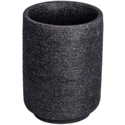 Wenko Gobelet De Salle De Bain Design Naturel En Relief Goa - Diam 9 X 17