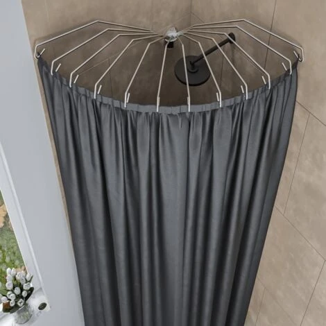 Rail Pour Rideau De Douche Umbrella Sealskin 3 Rail Pour Rideau De Douche Umbrella Sealskin – Image 2
