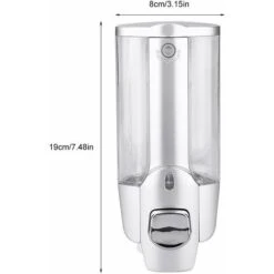 Kueatily Savon Douche Distributeur Salle De Bains Murale Savon Savon Distributeur Lotion Liquide Pompe(350ml) -Wenko || Grohe || HOMCOM Soldes 28383709 3