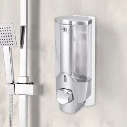 Kueatily Savon Douche Distributeur Salle De Bains Murale Savon Savon Distributeur Lotion Liquide Pompe(350ml) -Wenko || Grohe || HOMCOM Soldes 28383709 5