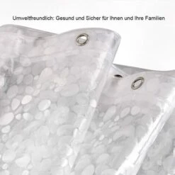 Rideau De Douche, Anti-moisissure, étanche à La Baignoire, 100% EVA, 180 X 180cm Incl. 12 Anneaux De Rideau De Douche -Wenko || Grohe || HOMCOM Soldes 28654520 4