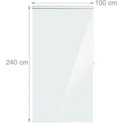 Relaxdays Store De Baignoire,100x240cm, Rideau De Douche Hydrofuge, Anti-éclaboussures, Différentes Tailles, Transparent 10 Relaxdays Store De Baignoire,100x240cm, Rideau De Douche Hydrofuge, Anti-éclaboussures, Différentes Tailles, Transparent -Wenko || Grohe || HOMCOM Soldes 31802761 4