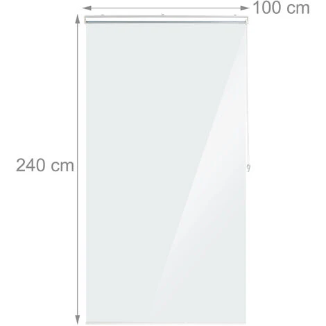 Relaxdays Store De Baignoire,100x240cm, Rideau De Douche Hydrofuge, Anti-éclaboussures, Différentes Tailles, Transparent 6 Relaxdays Store De Baignoire,100x240cm, Rideau De Douche Hydrofuge, Anti-éclaboussures, Différentes Tailles, Transparent – Image 4