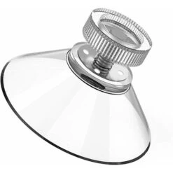 LITZEE Ventouse Ø 40mm, 8 PCS Ventouses M5 Threads Stainless Steel, Ventouses Avec écrou Moleté Clair Pour Fenêtre De Voiture, Porte-Brosse à Dents, étagère De Douche, Porte-Savon, Camping