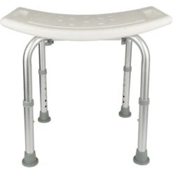Siège de Douche Tabouret de Douche à Hauteur Réglable Chaise de Douche Médical Bain 150KG Pied en Aluminium Blanc -Wenko || Grohe || HOMCOM Soldes 33220524 4