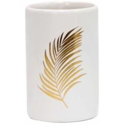 Gobelet Salle De Bain Imprimé Orbella 11cm Blanc