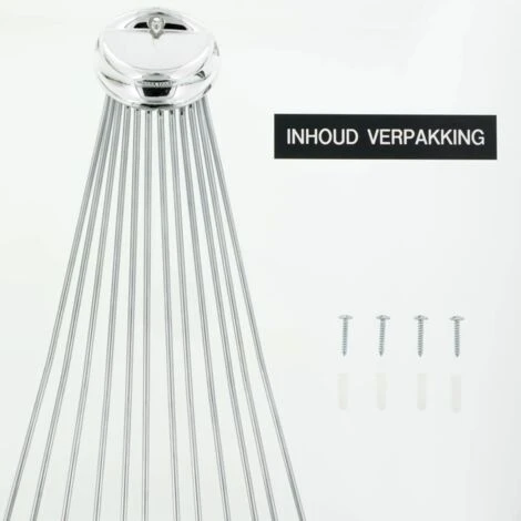 Rail Pour Rideau De Douche Ombrelle D'angle Chrome Sealskin 5 Rail Pour Rideau De Douche Ombrelle D'angle Chrome Sealskin – Image 3