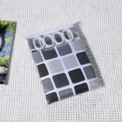 Rideau De Douche 200 X 220 Cm (L X H), Rideaux De Douche Anti-moisissure, Anti-bactérien, Déperlant, Doublure, TissPolyester Doux, Rideaux De Bain, Rideau Fait De Beaux Motifs Pour Salle De Bain, Toil -Wenko || Grohe || HOMCOM Soldes 35562398 5