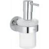 GROHE Distributeur De Savon Avec Support Chromé Essentials 1 GROHE Distributeur De Savon Avec Support Chromé Essentials -Wenko || Grohe || HOMCOM Soldes 36035016 1