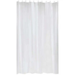 Rideau De Douche Uni 'First Peva' 180x200 Cm BLANC Blanc 180 X 200 CM