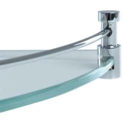 Étagère D'angle Salle De Bain Accessoires De Salle De Bain Verre Chomé -Wenko || Grohe || HOMCOM Soldes 36803436 3