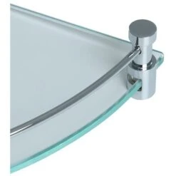 Étagère D'angle Salle De Bain Accessoires De Salle De Bain Verre Chomé -Wenko || Grohe || HOMCOM Soldes 36803436 4