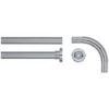 Set De Tringle De Rideau De Douche D'angle 90x90 Cm Chrome Sealskin -Wenko || Grohe || HOMCOM Soldes 41856877 1