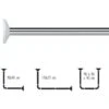 Spirella Barre Tringle Pour Rideau De Douche D'angle Modulable à Fixer En Alu MAGIC UNIVERSAL Finition Brillante -Wenko || Grohe || HOMCOM Soldes 44118916 1