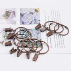 Macaron Ensemble De 24 Anneaux De Rideau En Fer Anneaux De Rideau De Douche-Cuivre 38mm 10 Macaron Ensemble De 24 Anneaux De Rideau En Fer Anneaux De Rideau De Douche-Cuivre 38mm -Wenko || Grohe || HOMCOM Soldes 44934762 4