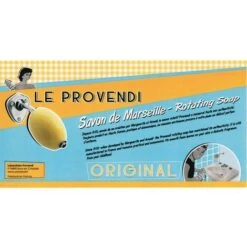 Savon Rotatif Citron Jaune Provendi Avec Porte-savon Chromé à écrou -Wenko || Grohe || HOMCOM Soldes 4516649 3