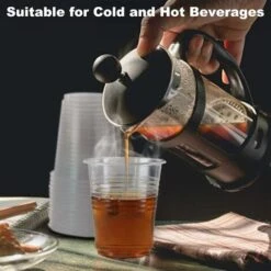 Paquet De 100 Gobelets En Plastique, Gobelets En Plastique, Gobelets En Plastique Jetables Gobelets En Plastique Transparent Gobelets Transparents, Gobelets En Plastique Transparent Jetables Gobelets -Wenko || Grohe || HOMCOM Soldes 45321840 5