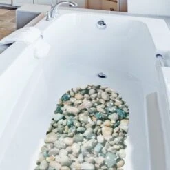 Tapis De Bain Pierre Tapis De Bain Différentes Formes Et Tailles 69 X 36cm Ovale -Wenko || Grohe || HOMCOM Soldes 46919247 4