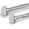 Barre Télescopique En Acier Inoxydable Barre De Rideau De Douche Sans Perçage - Réglable Par Rotation - Plus Ferme Et Plus Sûre Que Tringle De Douche, Tringle à Vêtements. (65-100CM) -Wenko || Grohe || HOMCOM Soldes 47747048 1