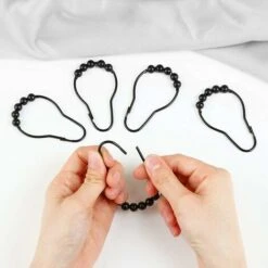 Anneaux De Douche En Acier Inoxydable (12pcs Noir) -Wenko || Grohe || HOMCOM Soldes 47939438 4