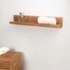 Tablette étagère Camélia Salle De Bain En Teck Massif 70cm -Wenko || Grohe || HOMCOM Soldes 479639 1