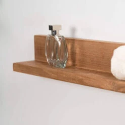Tablette étagère Camélia Salle De Bain En Teck Massif 70cm -Wenko || Grohe || HOMCOM Soldes 479639 5
