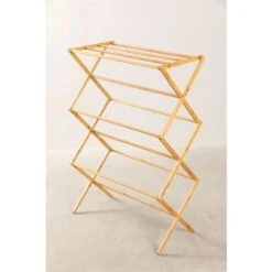 étendoir à Linge Pliant En Bambou Dalton SKLUM -Wenko || Grohe || HOMCOM Soldes 49700255 3