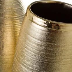 Lot De Distributeur Porte-savon Et Porte-brosse à Dents En Céramique Contemporaine Dorée -Wenko || Grohe || HOMCOM Soldes 49728430 3