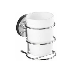 Wenko 20880100 Milazzo Vacuum-Loc Porte-Gobelet 10 X 8 X 17 Cm