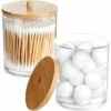 Distributeur De Pots En Coton,Triomphe 2 Pièces Boîte De Coton Tige Transparente, Boîte De Coton Tige En Plastique, Conteneur De Coton Rond, Pour Les Cosmétiques, Les Boules De Coton 1 Distributeur De Pots En Coton,Triomphe 2 Pièces Boîte De Coton Tige Transparente, Boîte De Coton Tige En Plastique, Conteneur De Coton Rond, Pour Les Cosmétiques, Les Boules De Coton -Wenko || Grohe || HOMCOM Soldes 51032329 1
