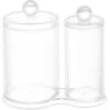 Boîte à Coton 2 Cases Ronds Rangement Maquillage Acrylique Transparent Pour Coton Tige Et Coton,Irisfr 2 Boîte à Coton 2 Cases Ronds Rangement Maquillage Acrylique Transparent Pour Coton Tige Et Coton,Irisfr -Wenko || Grohe || HOMCOM Soldes 51218236 1