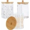Porte Coton Tige, Distributeur Coton, 3 Pièce Boite A Coton,avec Couvercle En Bois, étanche à La Poussière Et à Lhumidité, Pour Salon, Chambre Coucher, Salle De Bain，Starlight -Wenko || Grohe || HOMCOM Soldes 52065490 1
