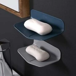 Porte Savon Ventouse Douche Sans Poinçon Porte Savon Douche Drainable Pour Salle De Bain Porte Savon Mural Adhesif Pour La Cuisine. -Wenko || Grohe || HOMCOM Soldes 54067395 4