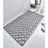 RHAFAYRE Tapis De Douche Antidérapant Antibactérien TPE,75x43 CM Tapis De Bain De Baignoire Tapis De Pied Résistant à La Moisissure Et Lavable En Machine Pour Douche Ou Baignoire,Trou Rond Gris -Wenko || Grohe || HOMCOM Soldes 54251953 1