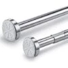 Tringle à Rideau De Douche 125-220cm - Barre à Tension De Douche - Sans Perçage - Extensible - Inoxydable -Wenko || Grohe || HOMCOM Soldes 54404276 1