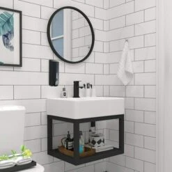 Distributeurs De Savon Pour Gel Douche Shampooing Revitalisant Mural Noir Mat -Wenko || Grohe || HOMCOM Soldes 55284919 4