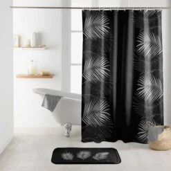 Rideau De Douche Orbella Noir Argent