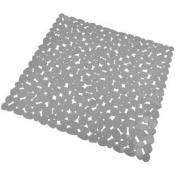 Tapis Fond De Douche Galet Gris