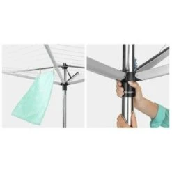 Séchoir à Linge Parapluie TOPSPINNER 50 Mêtres - BRABANTIA -Wenko || Grohe || HOMCOM Soldes 56548585 3