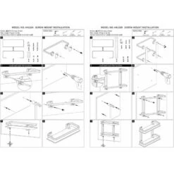 Etagère Murale Salle De Bain En Verre Transparent, Tablette Salle De Bain, Organiseur De Douche Salle De Bain (Noir) -Wenko || Grohe || HOMCOM Soldes 56702865 5