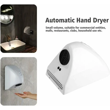 Sèche-mains 600W, Centre Commercial Sèche-mains Public électrique Automatique Capteur Infrarouge Hôtel Sèche-mains à Induction à Grande Vitesse Ménage Commercial(Utiliser Avec Un Adaptateur De Prise) 4 Sèche-mains 600W, Centre Commercial Sèche-mains Public électrique Automatique Capteur Infrarouge Hôtel Sèche-mains à Induction à Grande Vitesse Ménage Commercial(Utiliser Avec Un Adaptateur De Prise) – Image 2